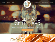 Tablet Screenshot of chillinandgrillinbar.com